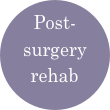 Post-surgery rehab